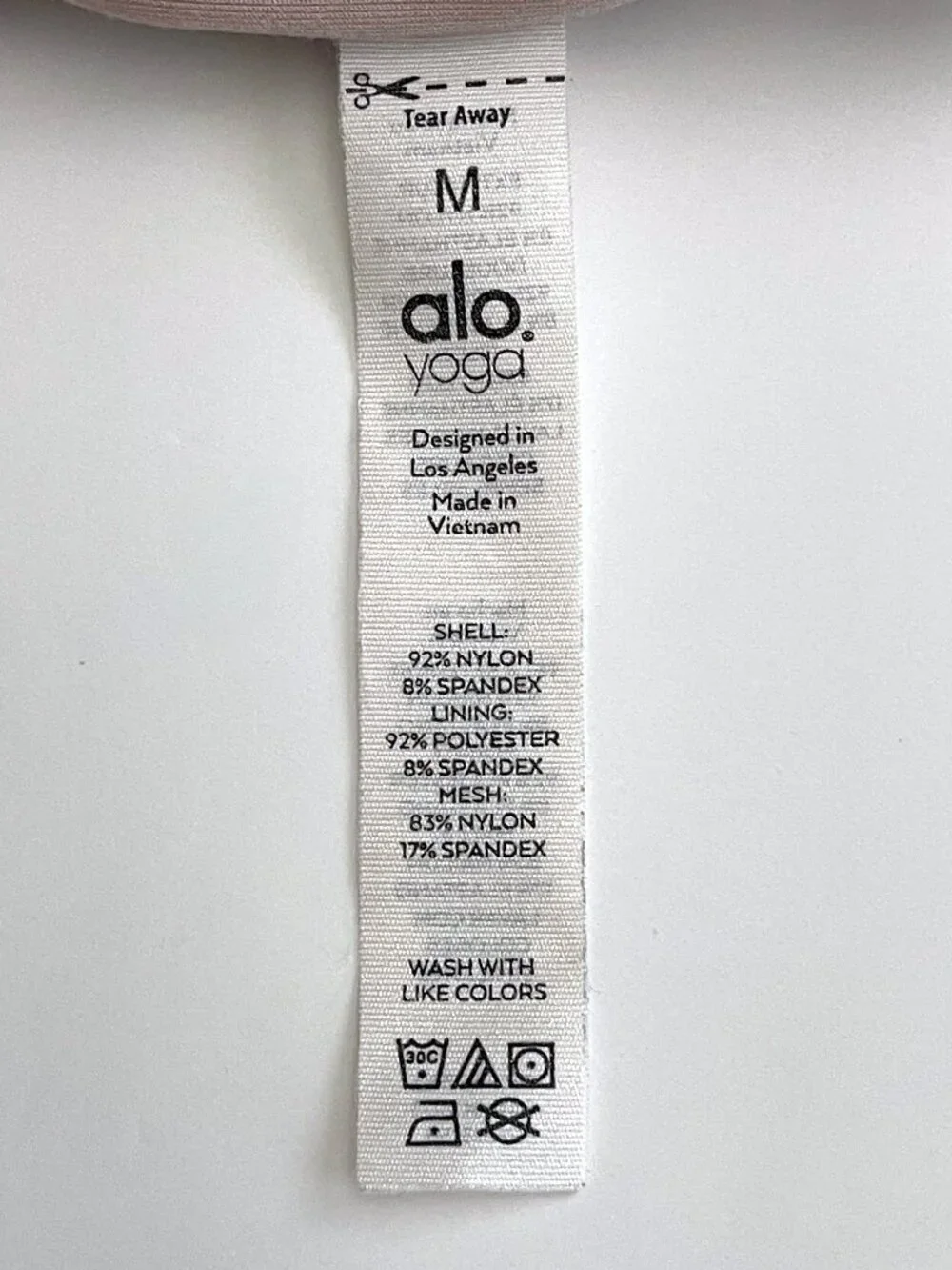 alo Yoga Real Bra Tank Mauve Taupe Shelf Bra Crop Top M